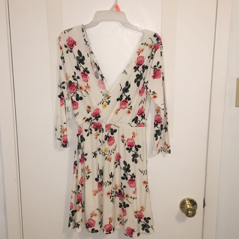 White floral dress